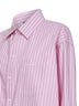 Camicia Folded in cotone a righe rosa e bianco