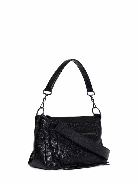 Borsa a tracolla Le City Moto Piccola nera