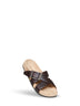 Mules Belt in pelle di vitello nera