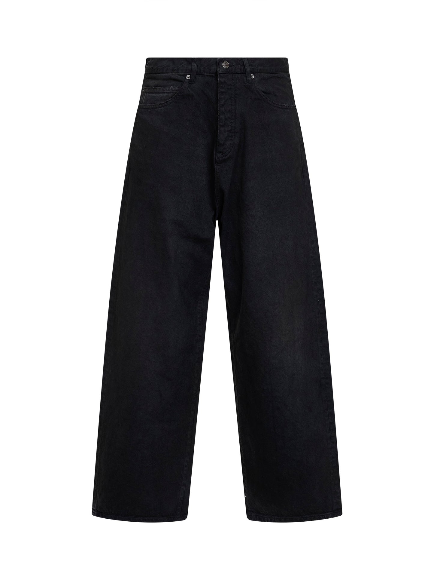 Jeans Casual in denim giapponese biologico nero