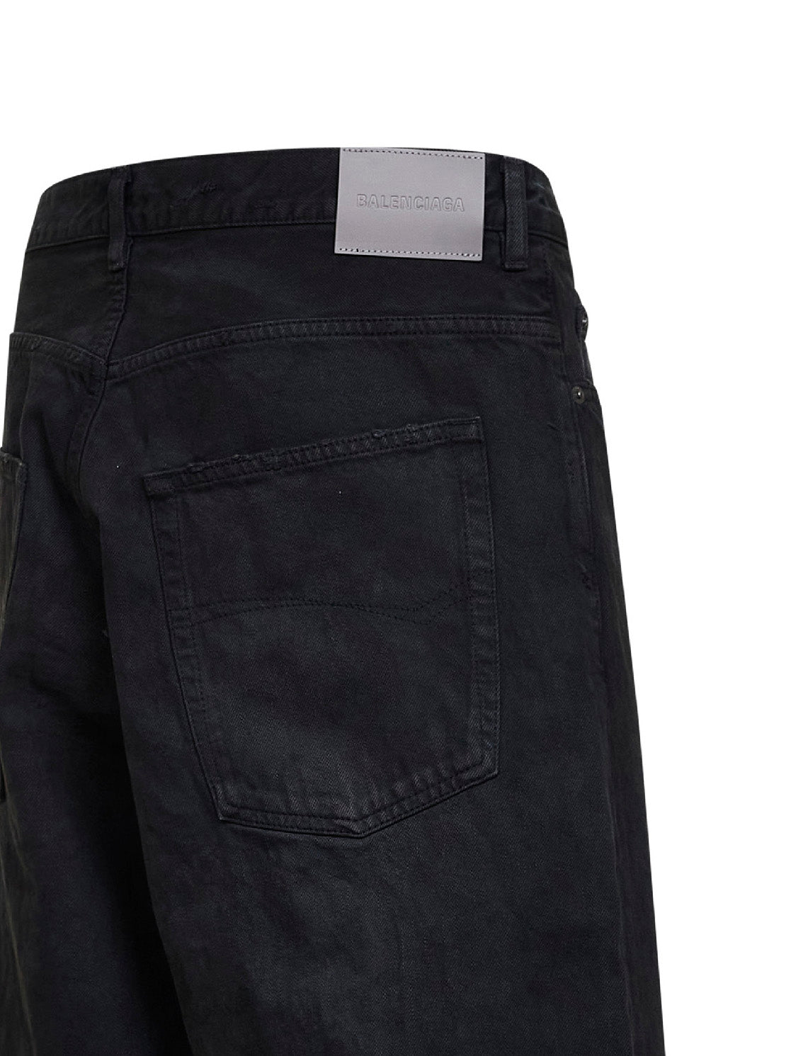 Jeans Casual in denim giapponese biologico nero
