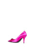 Décolleté Avenue Palazzo 90 mm in raso fucsia