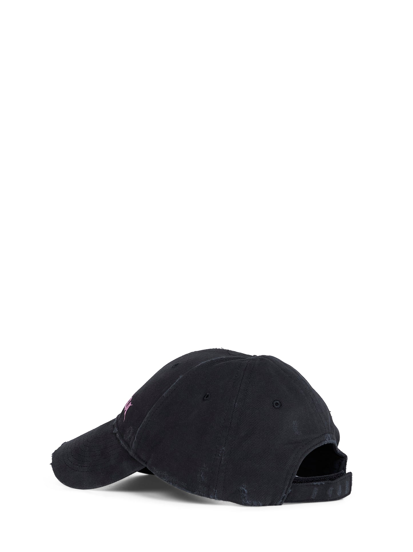 Berretto DIY Balenciaga Back in drill di cotone nero