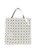 White beige PRISM-2 FROST tote bag