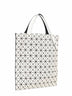 White beige PRISM-2 FROST tote bag