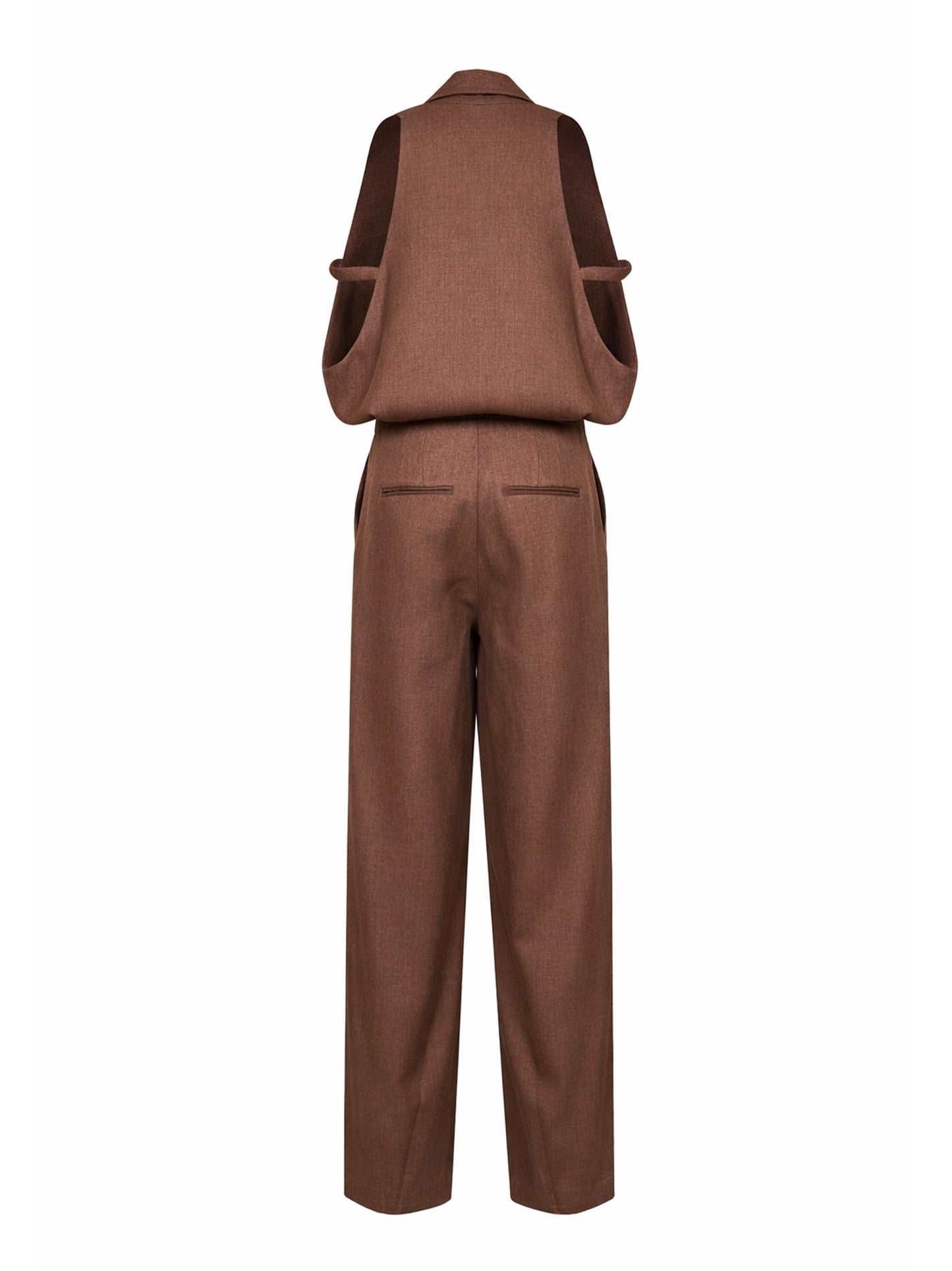 Brown linen Rasty jumpsuit