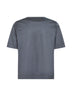Grey lisle cotton V-neck T-shirt