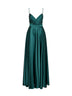 Malachite satin Aldi long dress