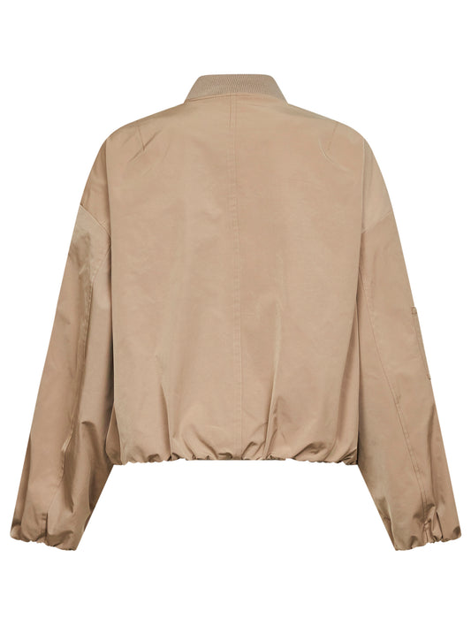 Bomber Brullo in twill cuoio