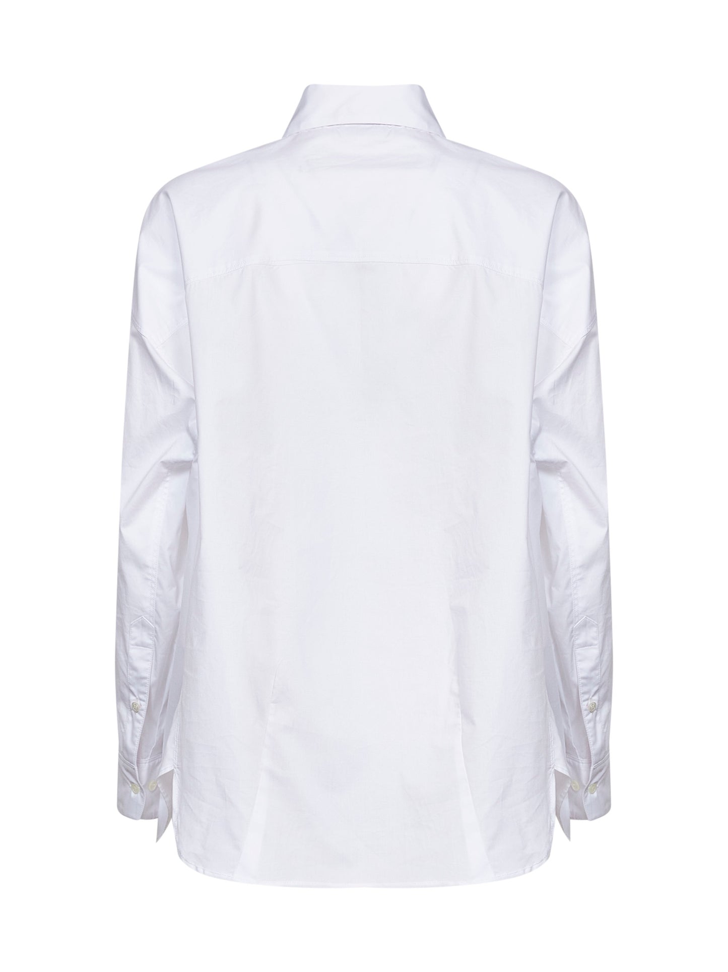 Camicia Calandra in popeline di cotone bianco