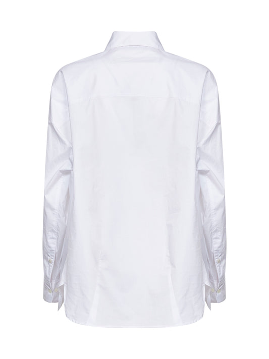 White cotton poplin Calandra shirt