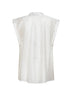 White voile Calicia sleeveless shirt