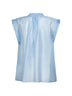 Periwinkle blue voile Calicia sleeveless shirt