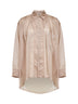 Beige lyocell blend Calyura oversized shirt