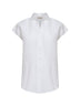 White viscose and linen Cenzia shirt
