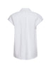 White viscose and linen Cenzia shirt