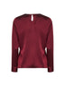 Burgundy satin Cesta blouse