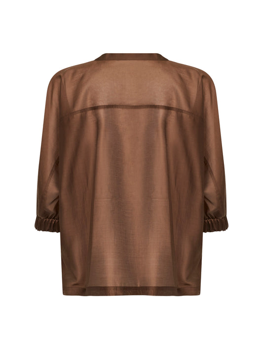 Chocolate voile Ciker tunic shirt