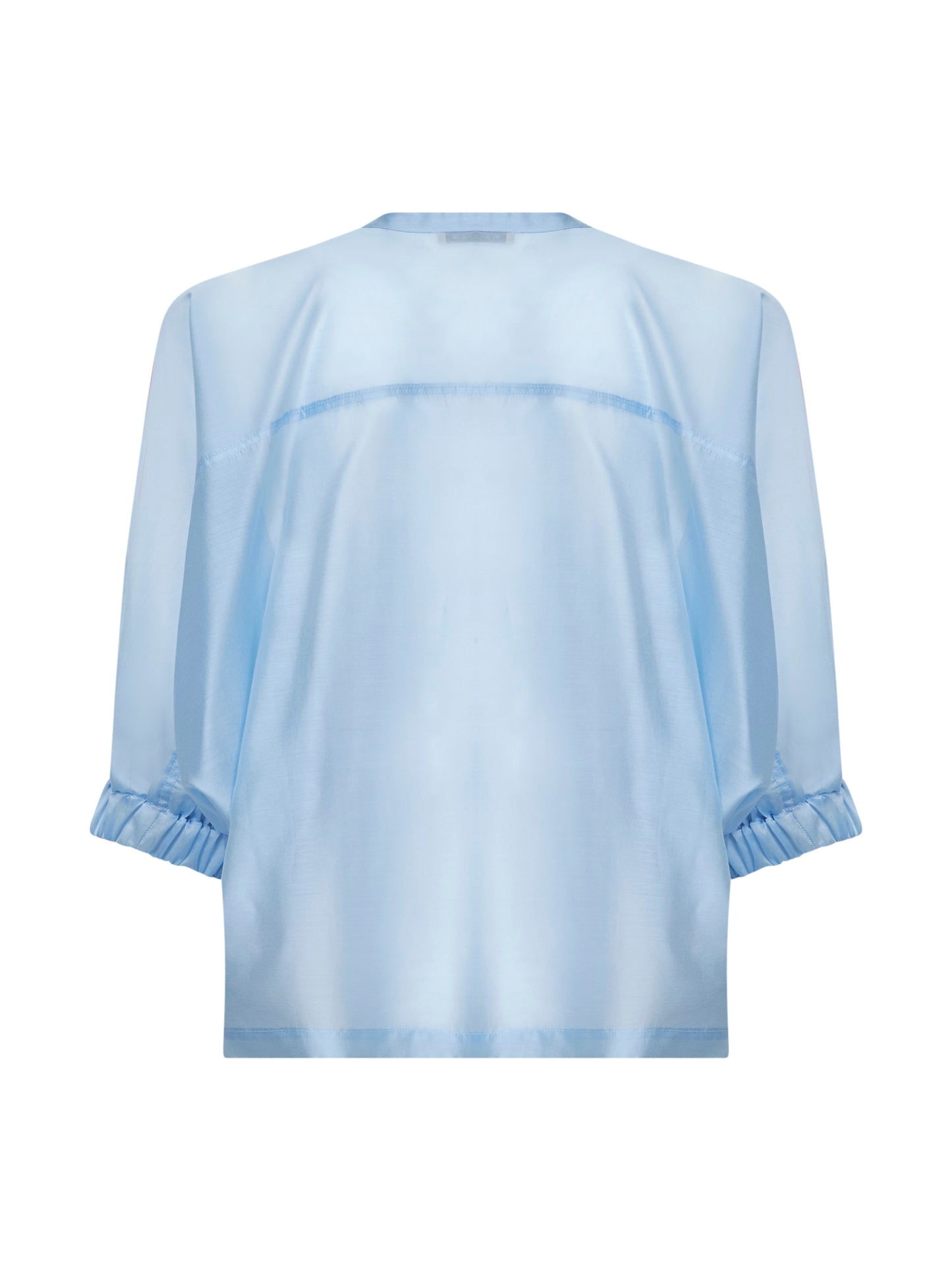 Periwinkle blue voile Ciker tunic shirt