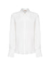 Camicia Creta in misto seta bianco