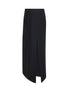 Black cady Grega midi skirt