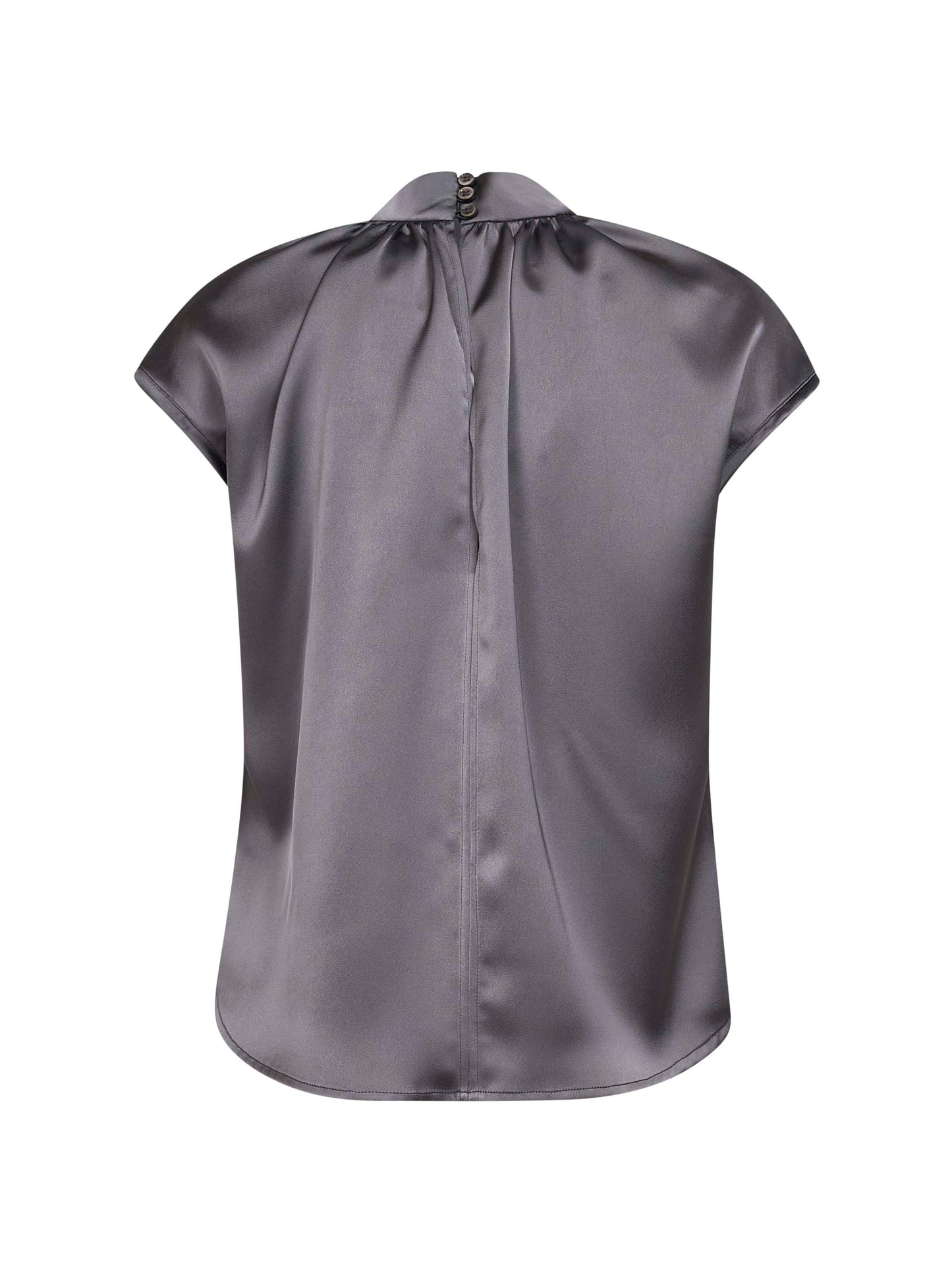 Top Maria in raso piombo