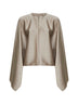Chalk satin Merti cape