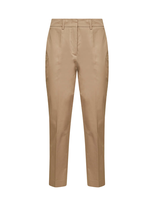 Pantaloni chino Pares in cotone stretch sabbia
