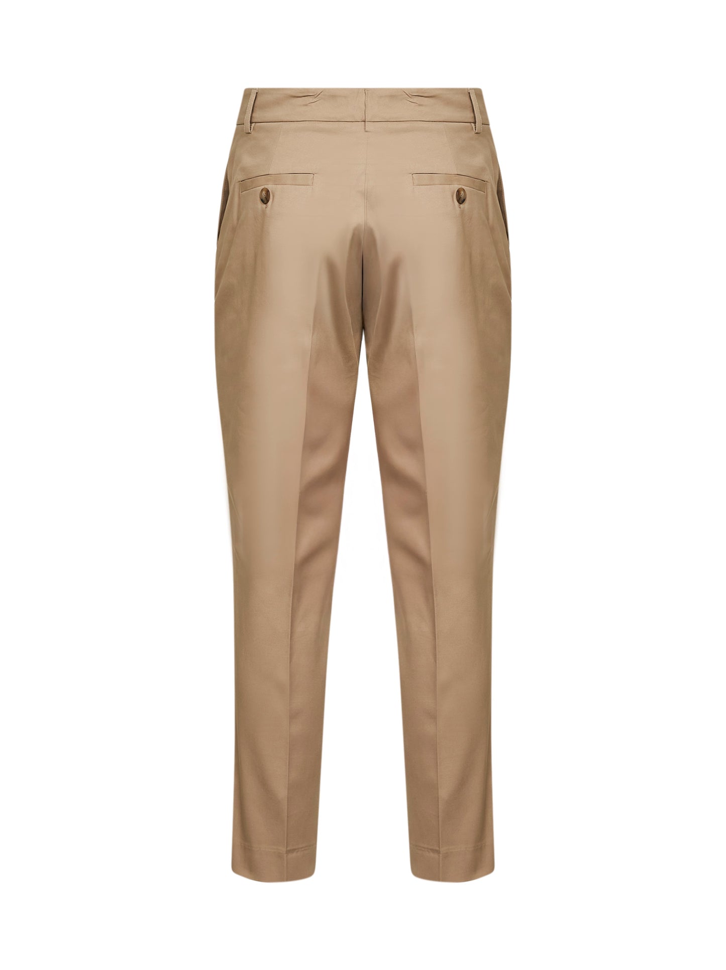 Pantaloni chino Pares in cotone stretch sabbia