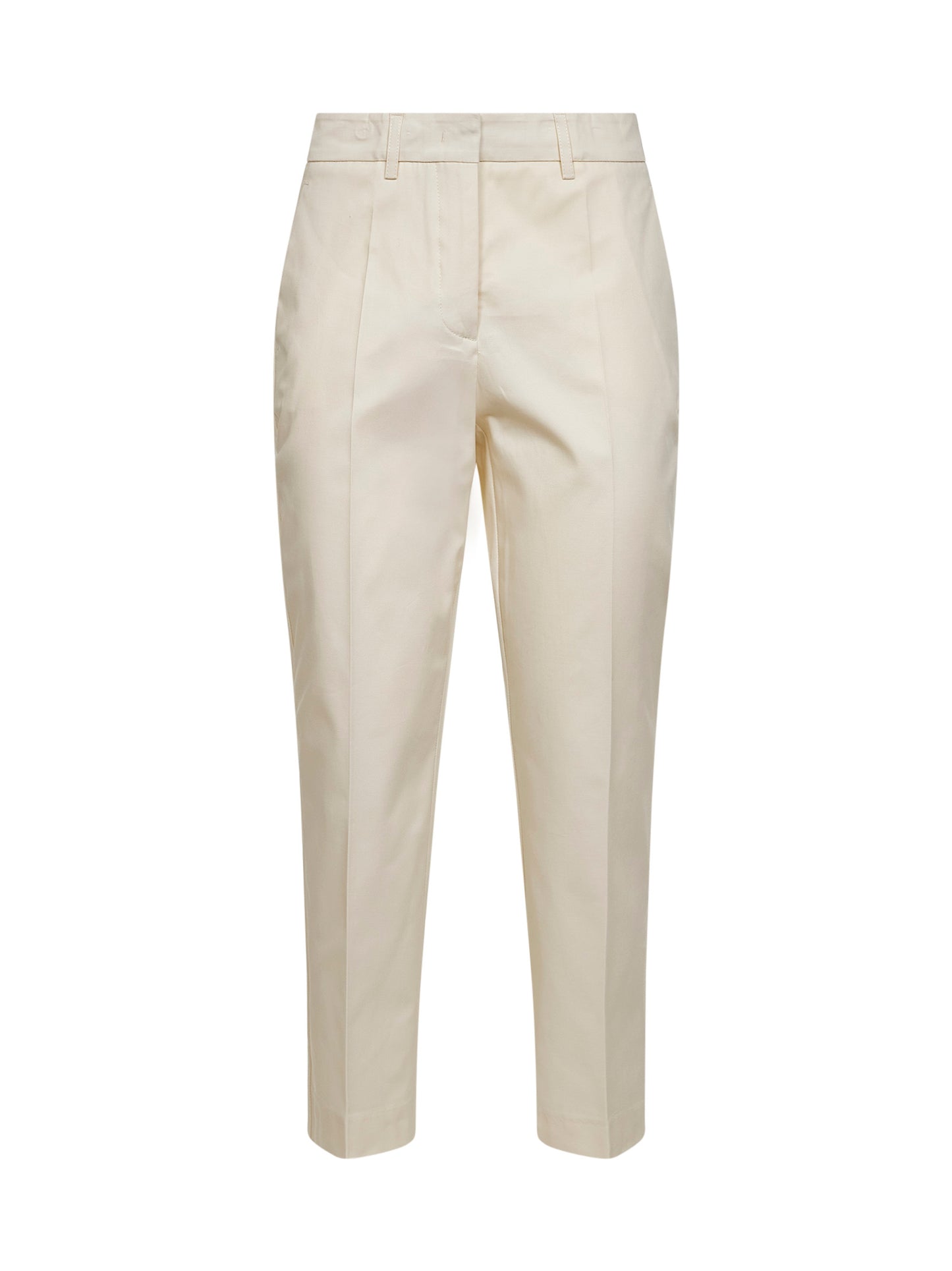 Pantaloni chino Pares in cotone stretch vaniglia