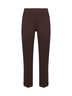 Coffee stretch jersey Pioppo trumpet trousers