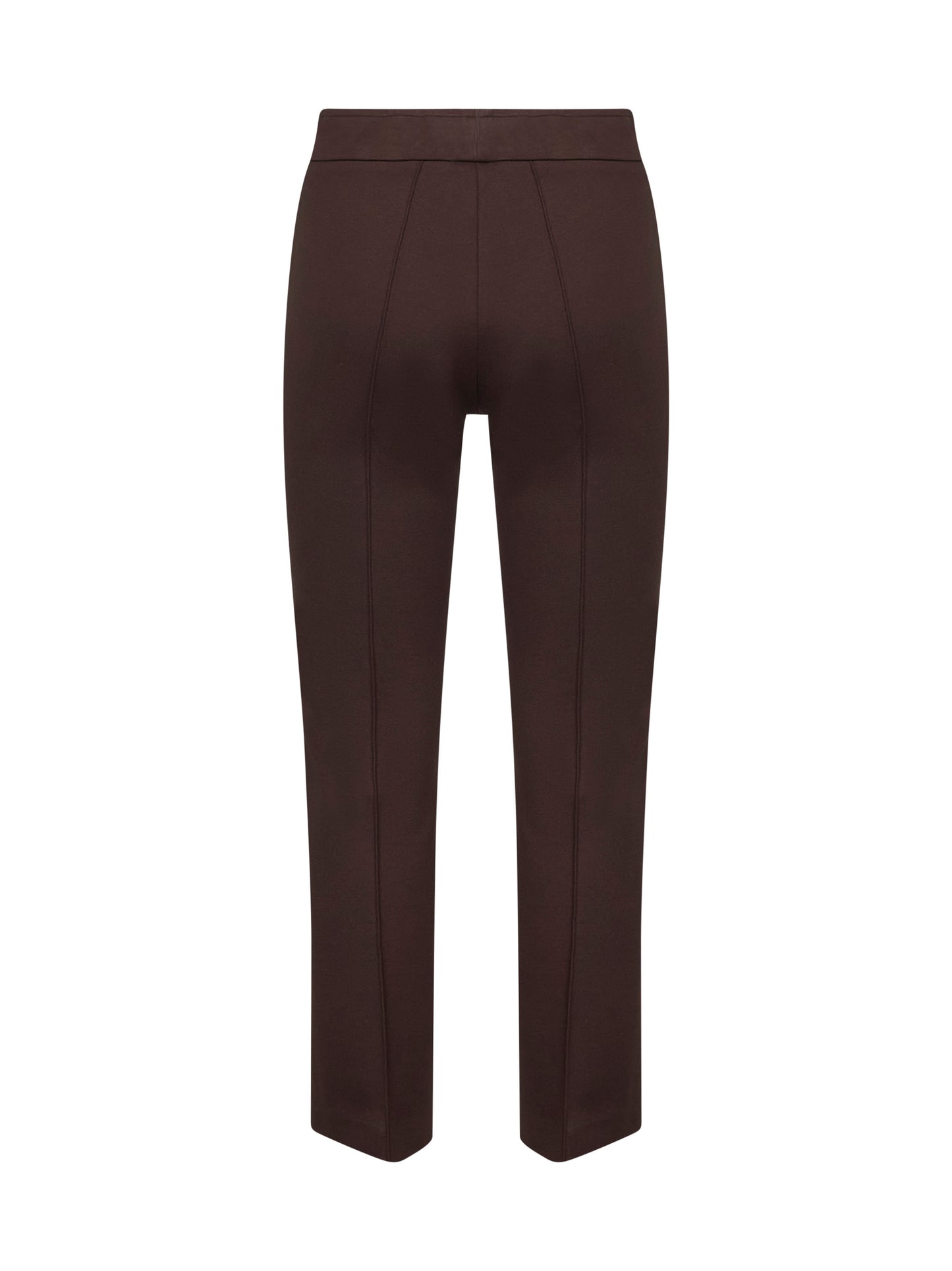 Coffee stretch jersey Pioppo trumpet trousers