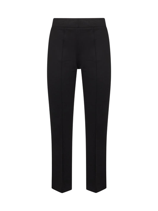 Onyx stretch jersey Pioppo trumpet trousers