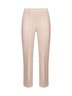 Cream stretch jersey Pioppo trumpet trousers