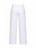 Pantaloni ampi Polka in cotone stretch bianco