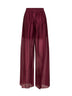 Pantaloni ampi Prizzi in voile bordeaux
