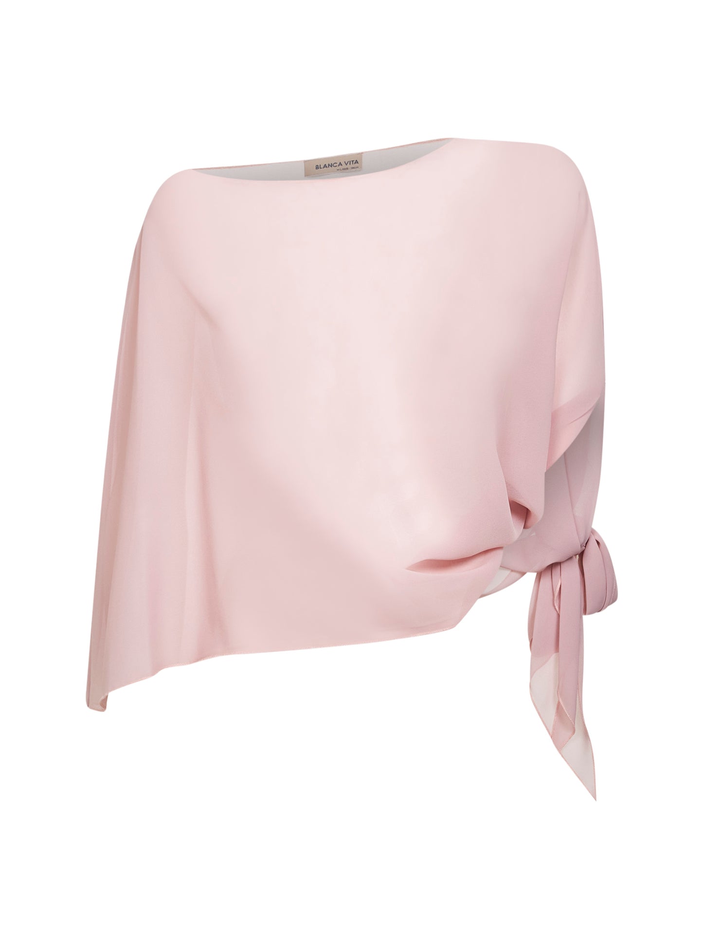 Powder pink georgette Sdefy stole