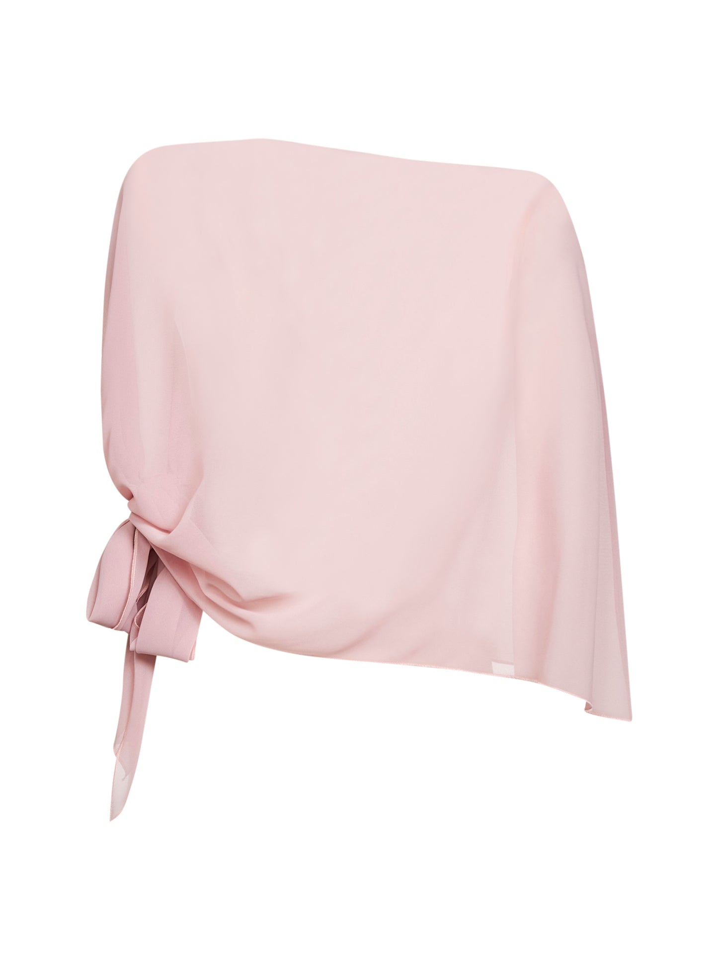 Powder pink georgette Sdefy stole