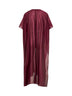 Burgundy voile Sdelfa caftan blouse