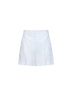 Shorts Silice in viscosa e lino bianco