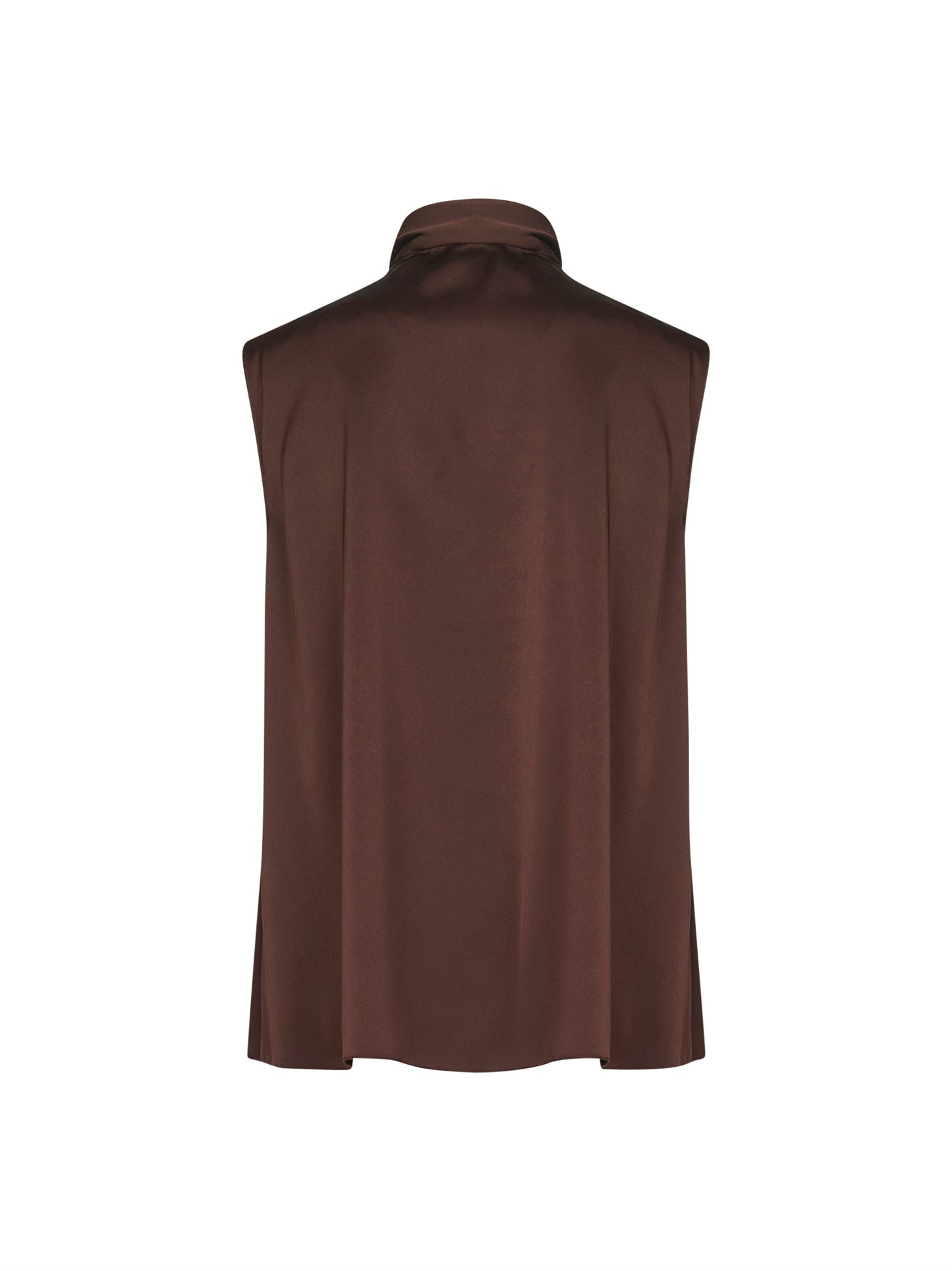 Top Topina in raso caffè