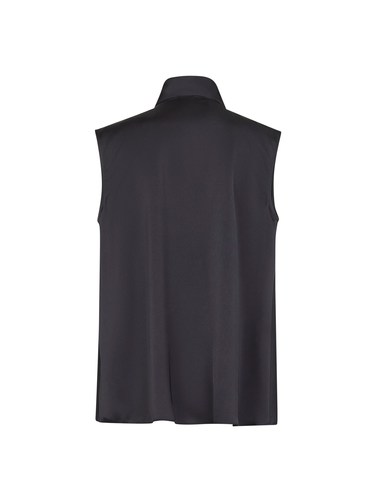 Top Topina in raso blu notte