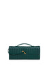 Emerald green Andiamo Clutch top handle clutch bag