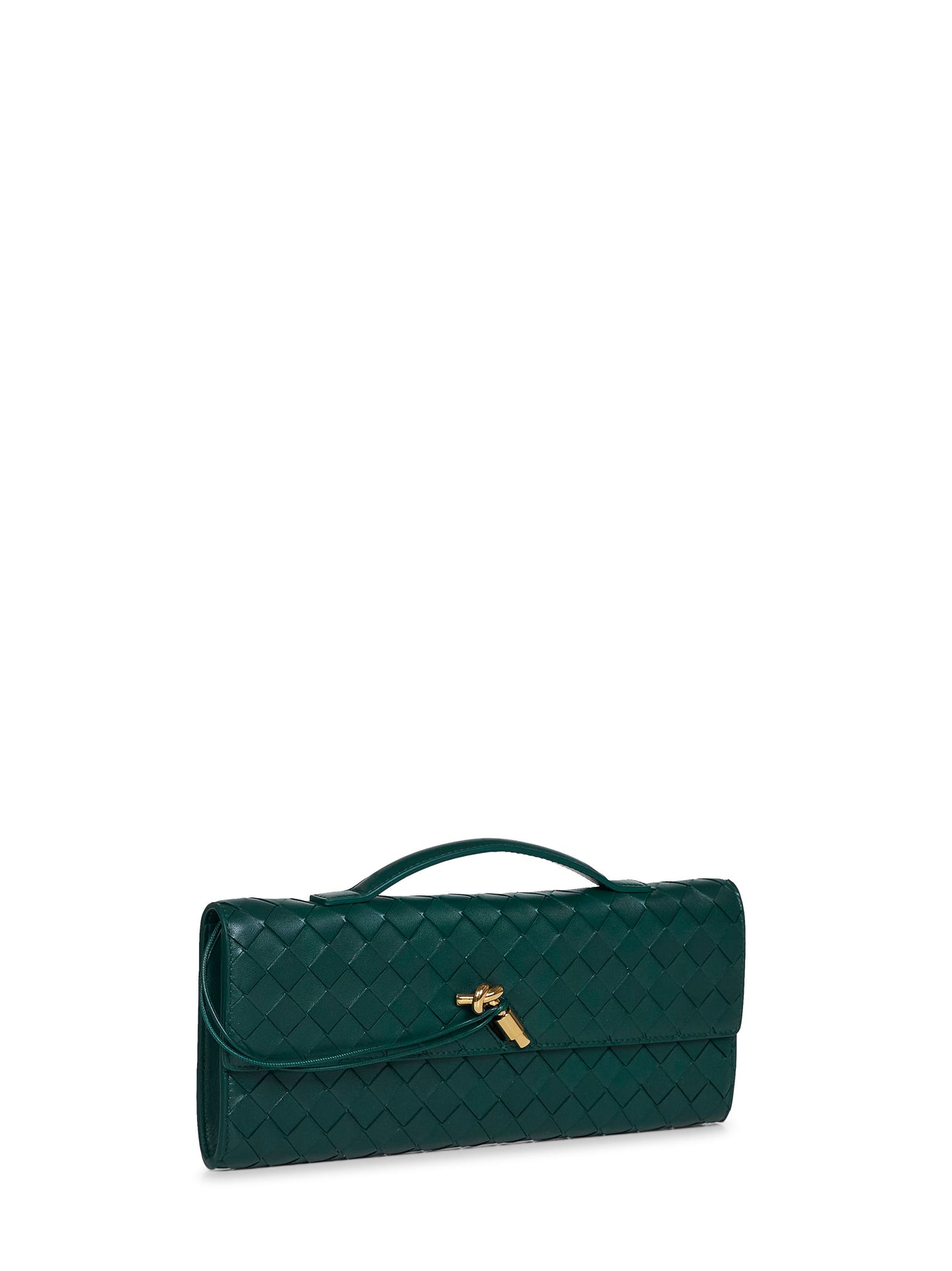 Emerald green Andiamo Clutch top handle clutch bag