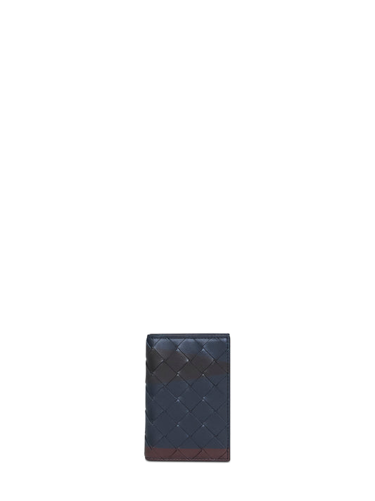Portacarte bifold Intrecciato tricolore