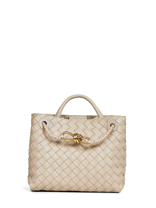 Borsa a mano Andiamo piccola ecrù