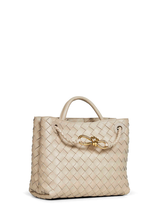 Borsa a mano Andiamo piccola ecrù