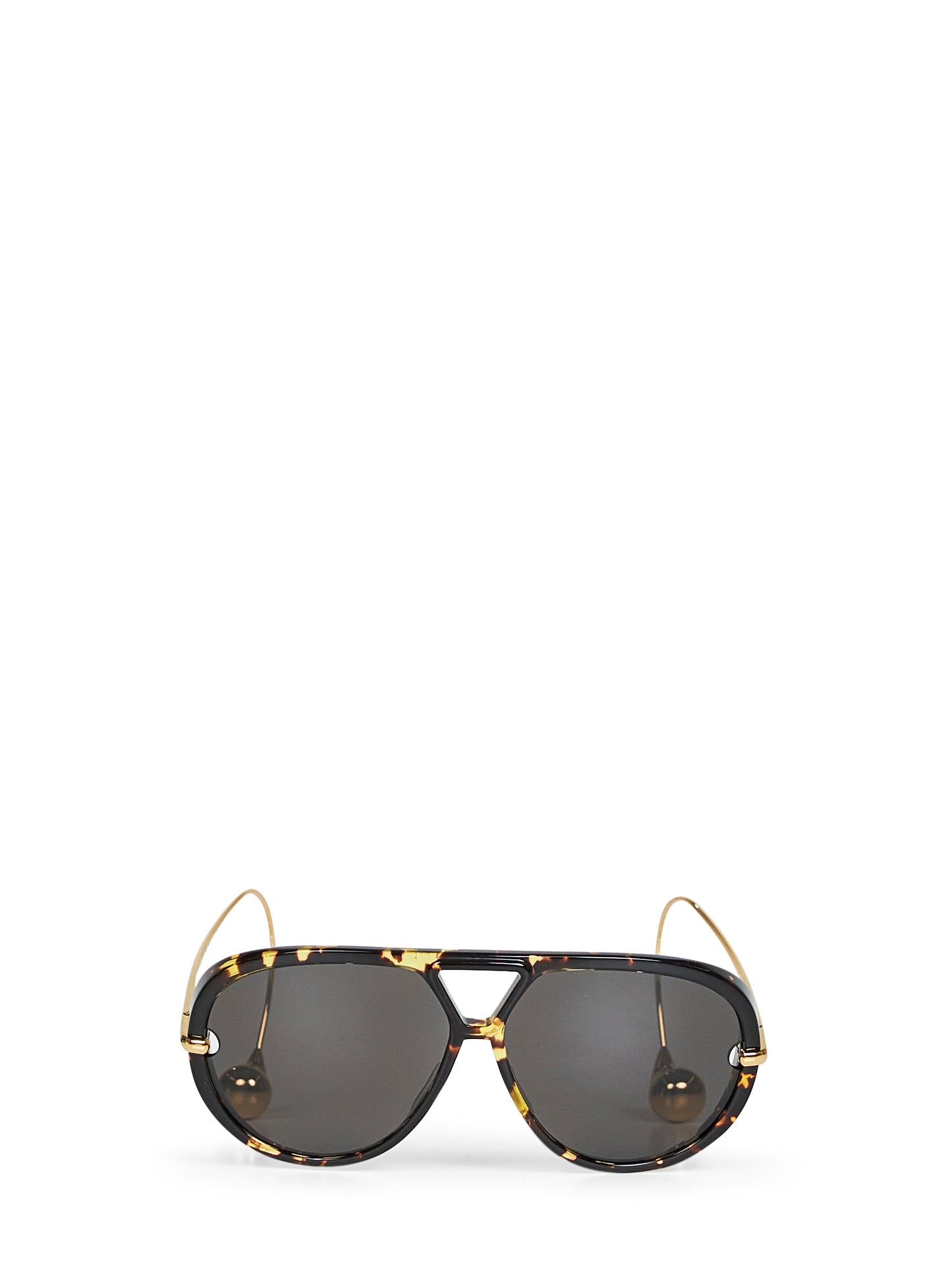 Havana and grey Drop aviator sunglasses