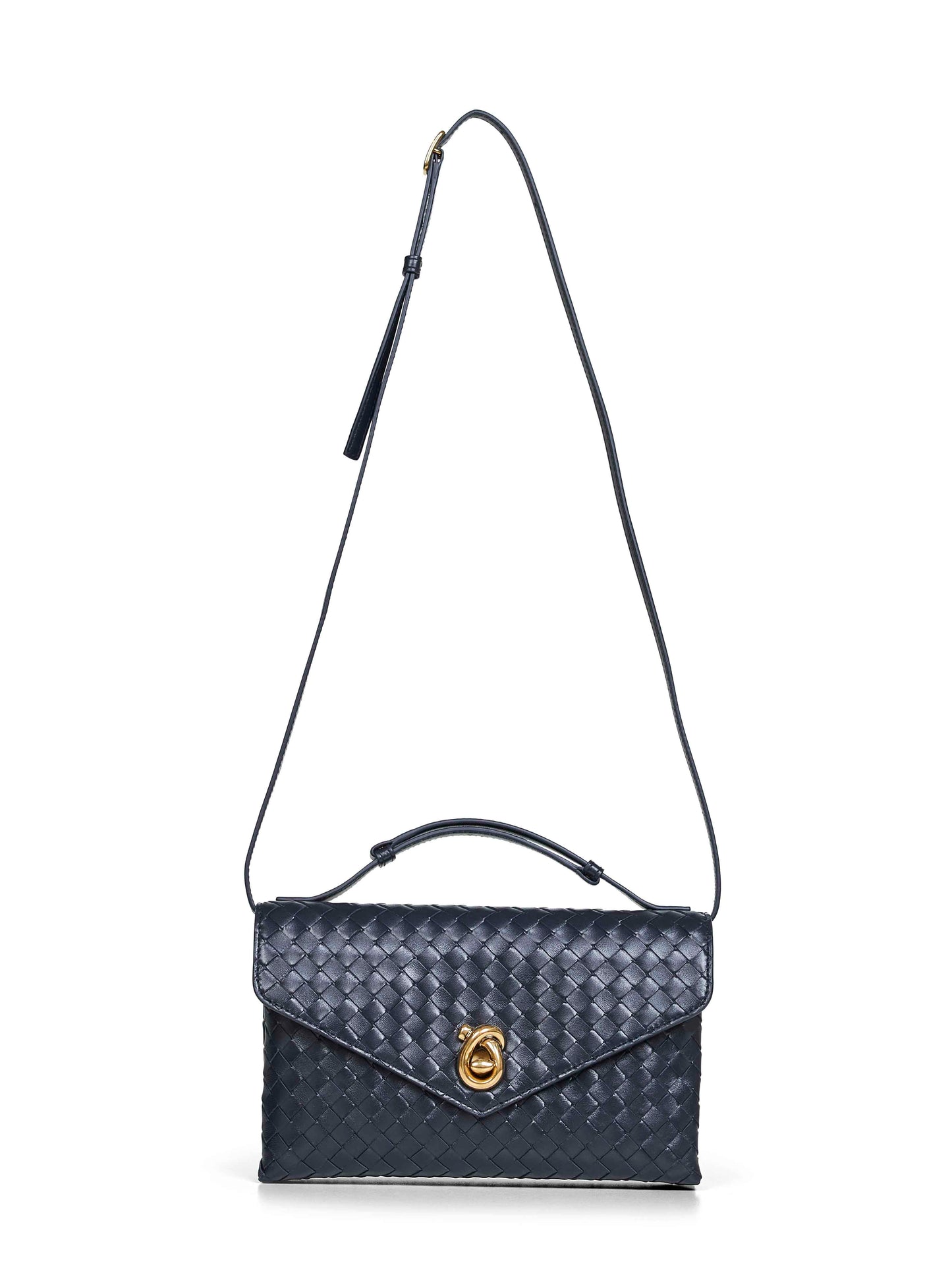 Borsa a tracolla Knot Lock blu notte