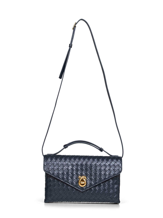 Borsa a tracolla Knot Lock blu notte